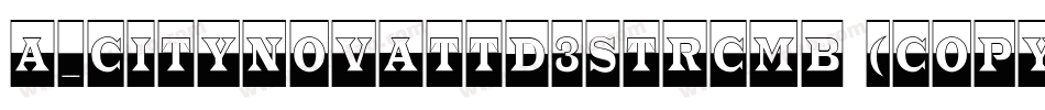 a_CityNovaTtD3StrCmb (COPY 1)字体转换